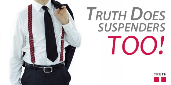 Vegan Suspenders by Truth Belts