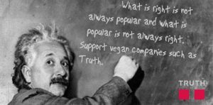 Albert Einstein Honorary Vegan